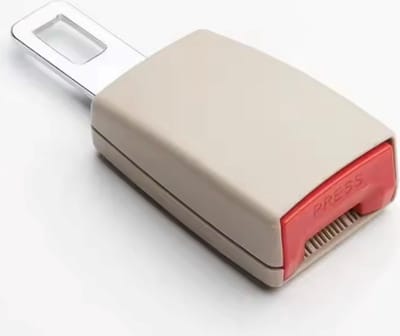Auto gordelverlenger - Creme - Autogordels - Auto gesp - Verlengstuk - Veiligheidsgordel - Universeel - Zwangerschapsgordel - Veiligheid - Gordel Clip - Alarmstopper voor Autostoel