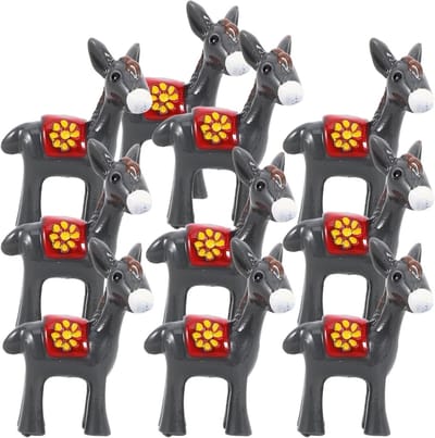 20 Stuks Houten Tuinfiguren - Decoratieve Resin Ornamenten voor Landschapsontwerp en Tuinversiering