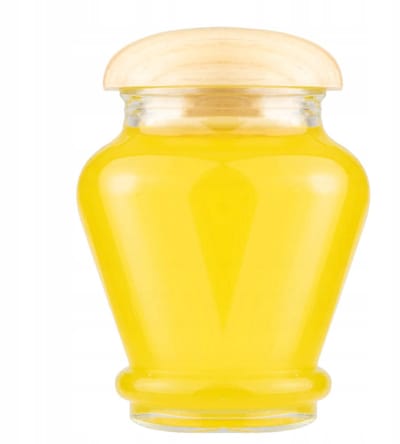 Bimberek - Glazen Kruidenpot - 160ml - Houten Deksel - Transparant