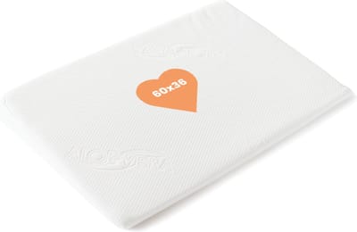 BestCare Bedwig Kussen | 60x36x7cm | Wigvormig schuimkussen voor in bed, voor zitten en liggen | Ondersteuning voor rug en benen | Wasbare Aloë Vera hoes | Oeko-TEX® Gecertificeerd