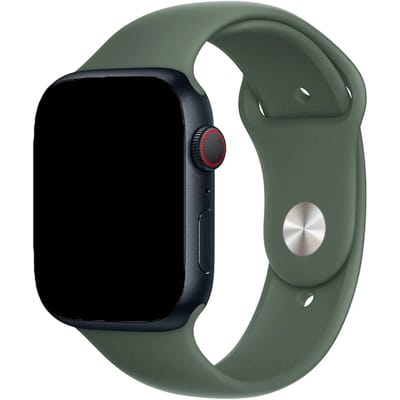 2+1 | Apple Watch Bandje - Siliconen - Olijfgroen