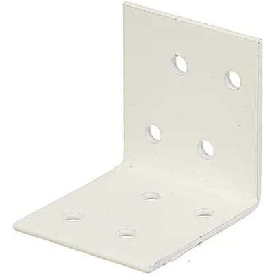 Alberts Verbindingshoek - Wit Geplastificeerd Staal - 40x40x40mm