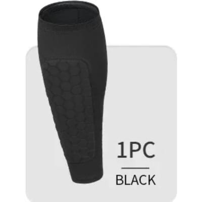 Protège-tibias de sport, chaussettes, protège-tibias de football, manchons de soutien des jambes, football, basket-ball, manchon de compression pour mollet, protecteur de jambe pour adulte XL noir
