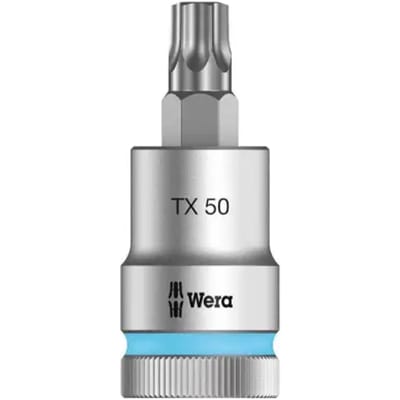 Wera 8767 C HF 05003836001 Binnen-zesrond (TX) Dopsleutel-bitinzet Houderfunctie 12.5 mm 1/2 T 50 1/2 (12,5 mm)
