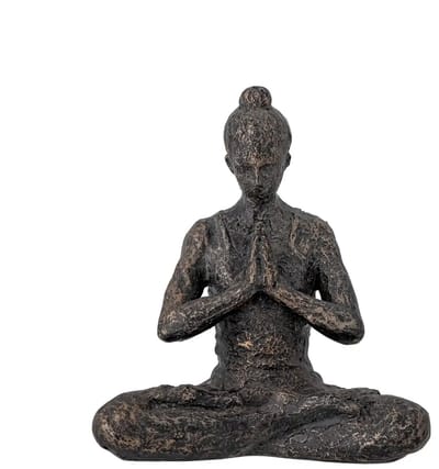 Bloomingville Beeld resin messing Miiral 13cm