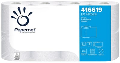Toiletpapier Pak=8 Rol Papernet