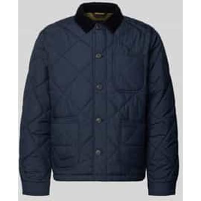 Regular fit gewatteerd jack met kentkraag