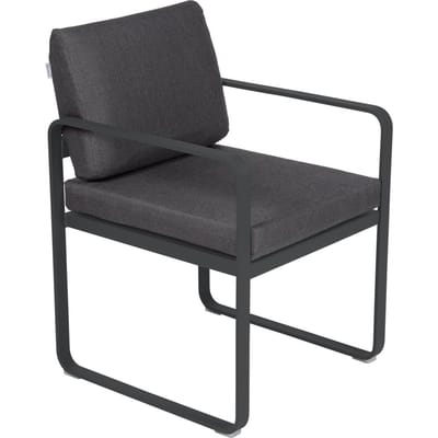 Fermob BELLEVIE fauteuil voor de eethoek - 47 antraciet mat - A3 grafietgrijs