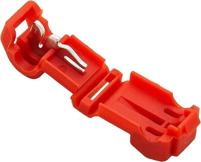 Draad Connector met Kabelschoen Snelkoppeling - 0.5-1.0 mm2 - Rood 100 Stuks