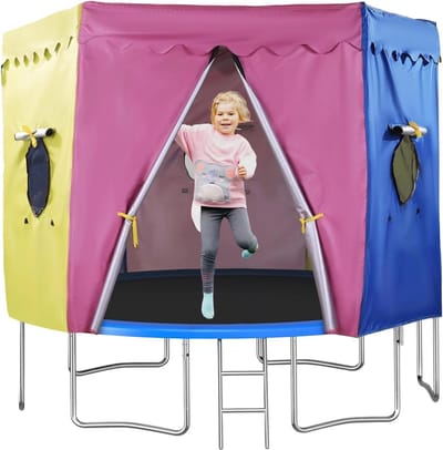 Trampoline Overkapping - Tuin Tent - Buiten Activiteiten - UV Bescherming - 304 365 426 cm - Meerkleurig