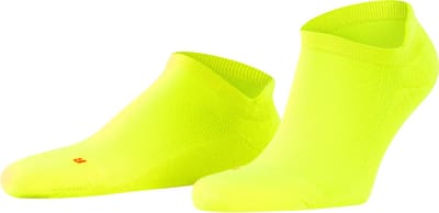 FALKE Cool Kick kort eenkleurig functioneel materiaal sneakersokken enkelsokken unisex geel - maat 37-38
