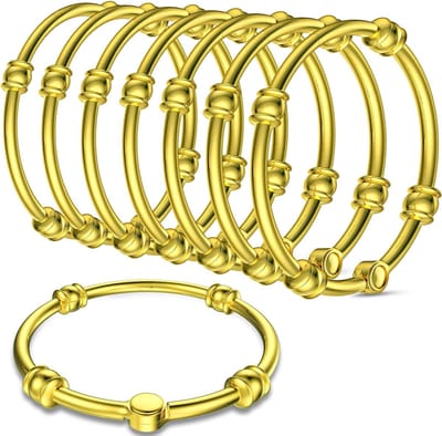 Gouden Douchegordijnringen Set van 12, Diameter 47 mm, Roestvrij, Ideaal voor Douchegordijnen en Badkamers