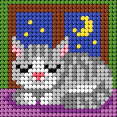 Borduurpakketje - MY FIRST EMBROIDERY - ORCHIDEA - POES VOOR RAAM