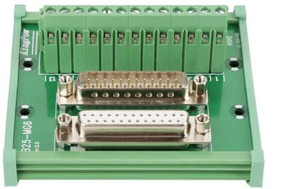 VT Goods - D-Sub Interface Terminal - DIN Rail Montage - 1A - 25 Contacten - Betrouwbare verbinding - Hoogwaardige kwaliteit - Geschikt voor industr...