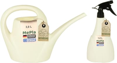 Gieter set 3,0 l indoor + sproeier 1,0 l - weerbestendig kunststof