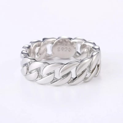 Nieuwe Metalen Kettingringen Mannen En Vrouwen Eenvoudig Ontwerp Hip Hop Feest Coole Accessoires Veelzijdige Punk Stijl Sieraden Koppel 12