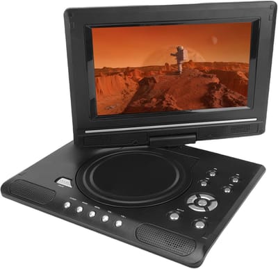 Draagbare DVD Speler - Mobiele Mediaspeler - Onderweg Films Kijken - 270 Graden Draaibaar Scherm