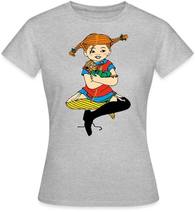 Pippi Langkous En Meneer Nilsson T-Shirt Dames