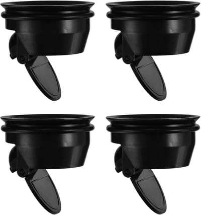 Vloerafvoer Kern - Geurafsluiting Terugslagklep - Voorkomt Geuren - Eenvoudige Installatie - 32x48mm - Zwart
