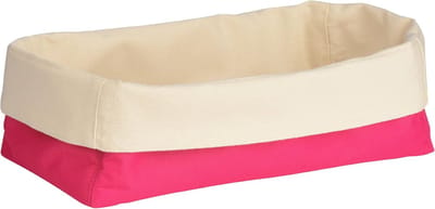 Broodmand - Opbergmand - Brood bewaren - Machinewasbaar materiaal - 18 x 33 x 16 cm - Roze