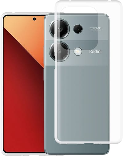 Just in Case hoesje geschikt voor Xiaomi Redmi Note 13 Pro (4G) Hoesje Siliconen - Flexibele Case - Transparant