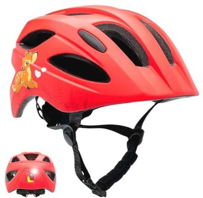 Kinderen Fietshelm met USB-Lamp en LED-verlichting | Veilig en Comfortabel 54-58 CM