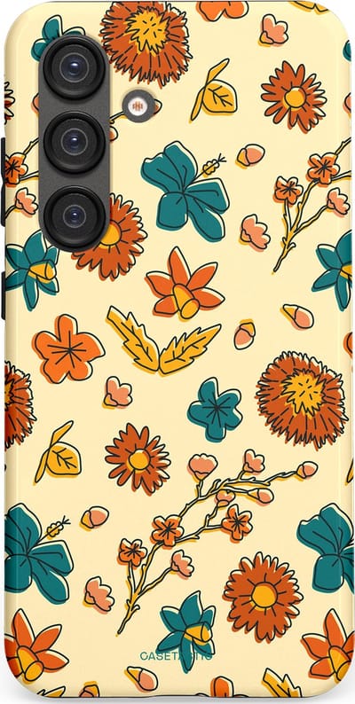 Casetastic Hoesje Geschikt voor Samsung S25 - Stijlvolle Beschermende Duo-layer Case - Boranisch veld