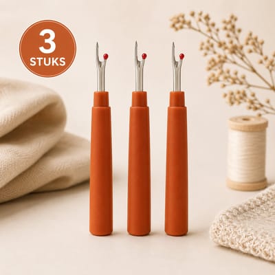 Chipa - Tornmesje – 3 stuks - Tornmes voor Naaien – Tornmesje met Beschermkap – Tornmes voor Naden, Knoopsgaten en Ritsen – Naaigereedschap - Naaiaccessoires - Naaibenodigheden
