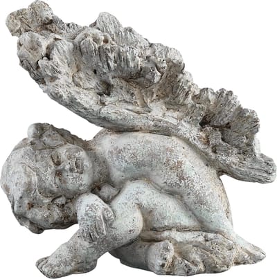 PTMD Standbeeld angel grey cement hangend l