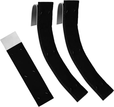 Gootdemper Set - Regenpijp Dempers - Geluidsisolatie Dakgoot - Verstelbaar Aluminium - 6.5cm Diameter - Zwart