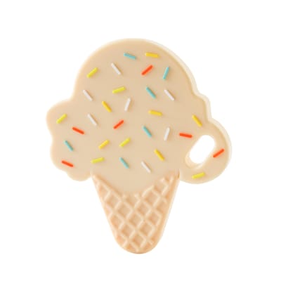 Baby Bijtring Siliconen Tandjes Speelgoed Voor Zuigeling Baby Accessoires 0 12 Maanden Baby Siliconen Baby Speelgoed Bijtring Tandvlees Cartoon Rammelaar beige