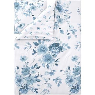 LIVARNO Renforcé dekbedovertrek 140 x 200 cm (Blauw/wit)