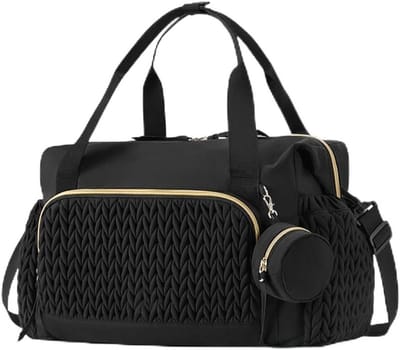 Multifunctionele luiertas met schouderband en fopspeenhouder, ruime luiertas voor baby en ouders, ideaal voor reizen en stranduitjes