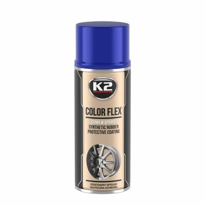 K2 Color Flex Serie - Synthetische Gummispray - Blauw - 400 ml - Mat