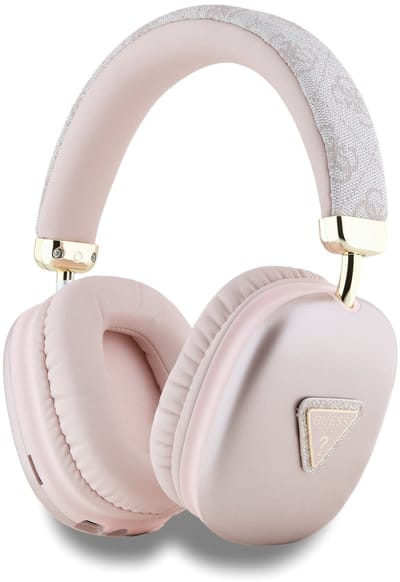 Guess PU Leather 4G Triangle Logo Headphone - Geschikt voor Bluetooth Smartphones - Roze