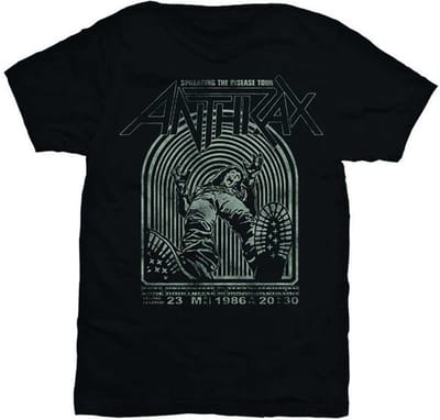 Anthrax - Spreading The Disease Heren T-shirt - S - Zwart