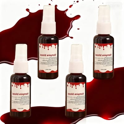 Kunstbloed Spray voor Halloween, 50 ml, Wasbaar Nepbloed voor Make-up, Perfect voor Zombies en Vampiers, Geschikt voor Kostuums en Rollenspellen