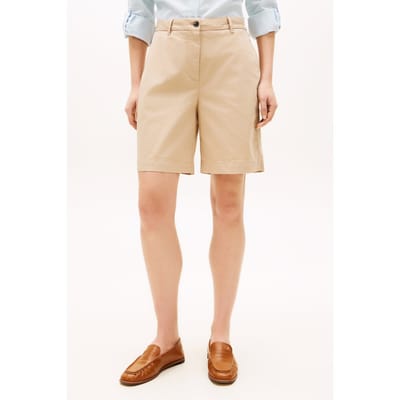 Tommy Hilfiger Co Gmd Blend Chino Shorts Beige Taglia: 34 | Pantaloncini Outlet | Donna | Marrone