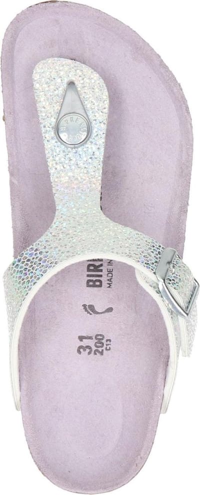 Birkenstock Gizeh meisjes slipper - Zilver - Maat 30