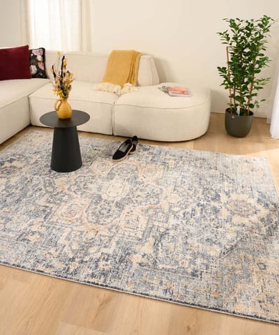 Vintage vloerkleed - Classic Leonard blauw 120x170
