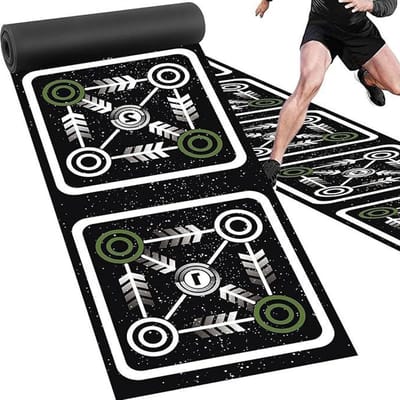 Trainingsladder - Agility Ladder - Voetwerk Verbeteren - Antislip Stabiliteit - 40 x 360 cm - Zwart