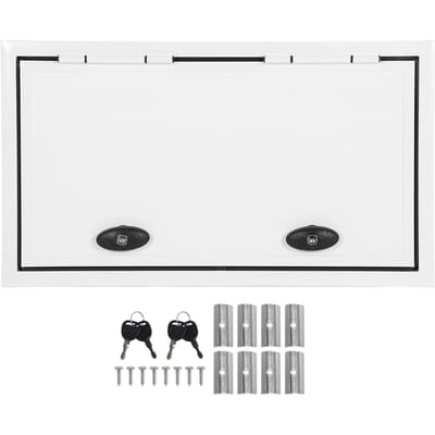 Opbergluikdeur voor camper 26x14 inch UV-bestendig aluminiumlegering vierkant camper bagageluik met slot