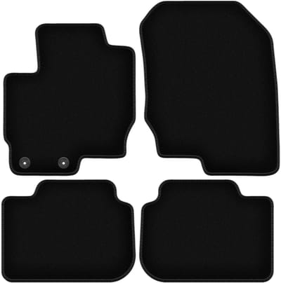 BASIC zwarte veloursmatten voor: Mitsubishi Colt VII hatchback (2008-2012)