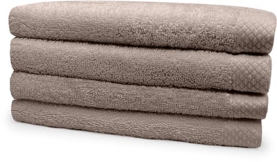 Eleganzzz Handdoeken Set - Set van 4 - Handdoek 60x110cm - 420 gr/m2 - 100% Katoen - taupe