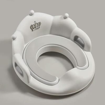 Kindertoilet Zitting - Potje Baby - Zindelijk Leren - Spatwaterdicht Ontwerp - Compact Formaat - Grijs
