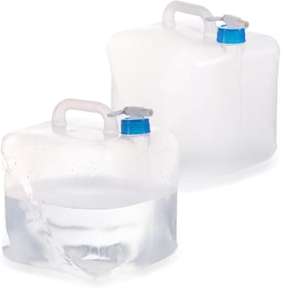 Campinguitrusting Outdoor Hydratie Serie - 2x Opvouwbare Waterkruiken - 20L Met Kraan - BPA-vrij - Lekvrij Design