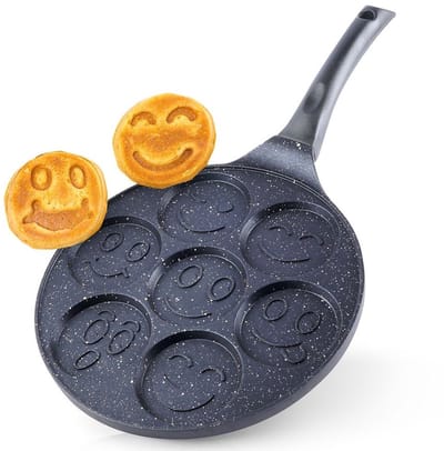 Orion Grande Serie - Granieten Eierpan - 27 cm - 7 Openingen - Niet-klevend
