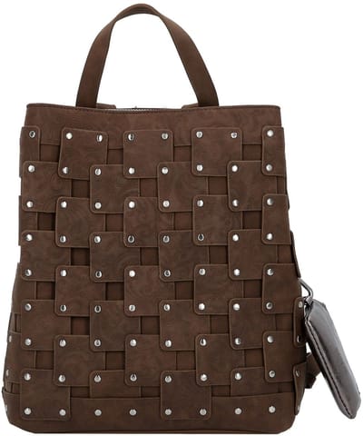 Desigual vrijetijdsrugzak rugzak New Patch 1 Sumy Backpack Chocolate donkerbruin