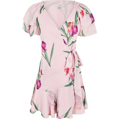 Ted Baker Dames/Dames Wikkeljurk (Roze)