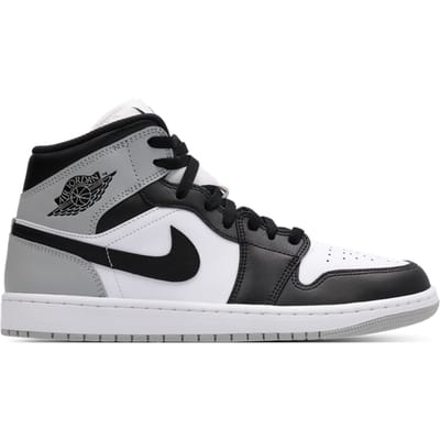 Jordan Aj1 Mid Sneakers Heren - Wit - Maat 40.5 - Leer, Synthetisch